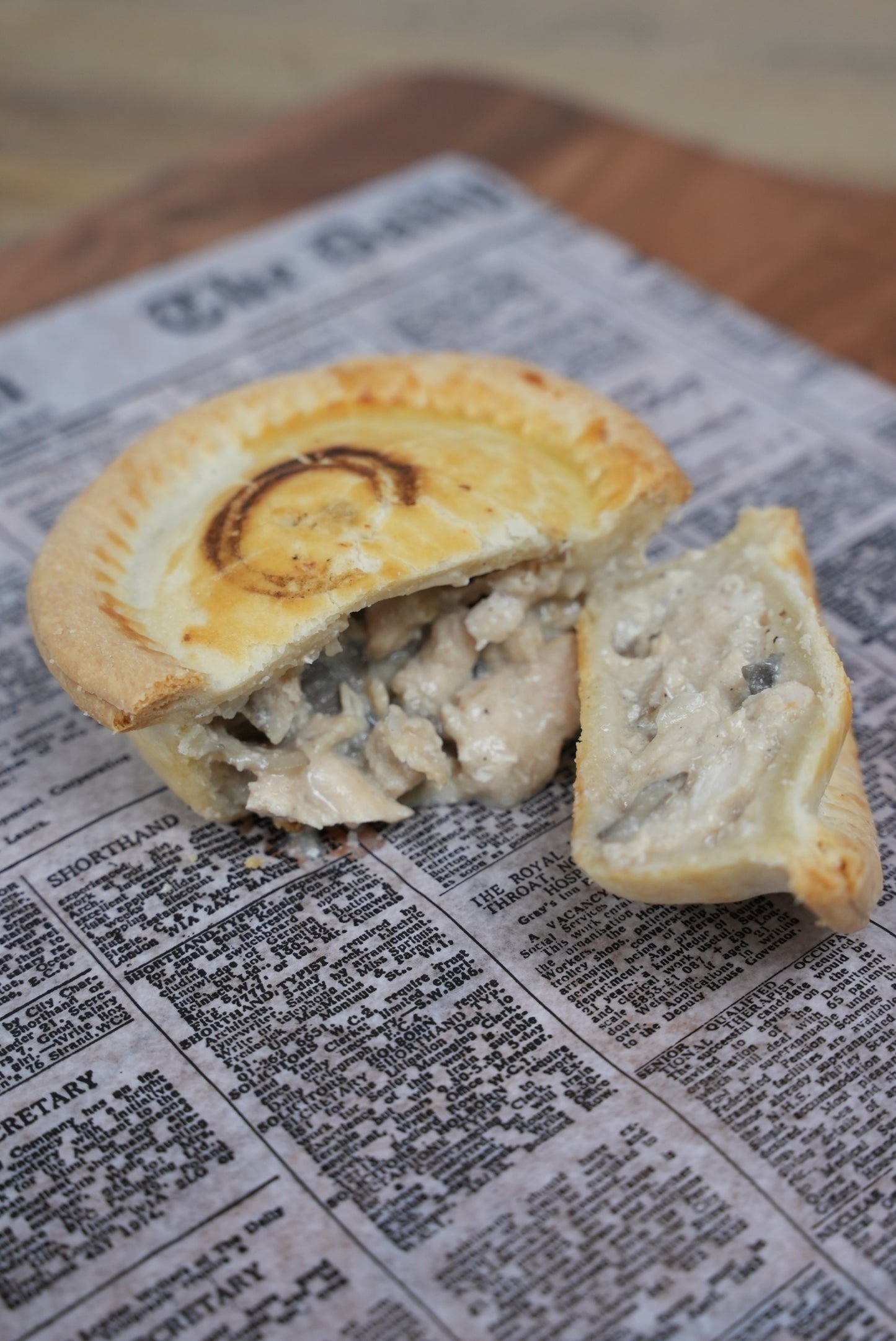 Frozen Chicken & Mushroom Pie