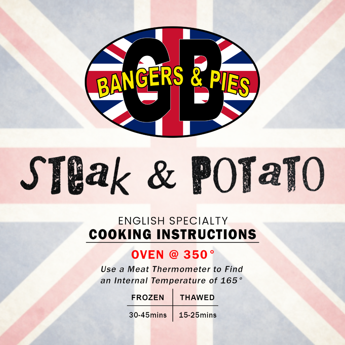 Frozen Malbec Braised Steak & Potato Pie