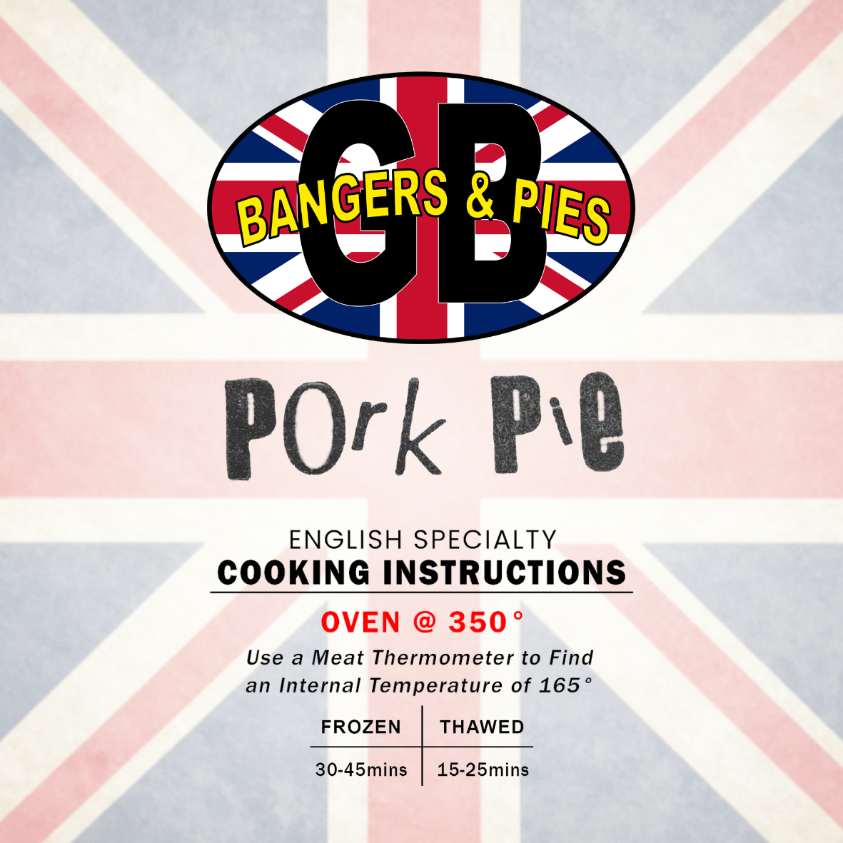 Frozen Traditional Pork Pie