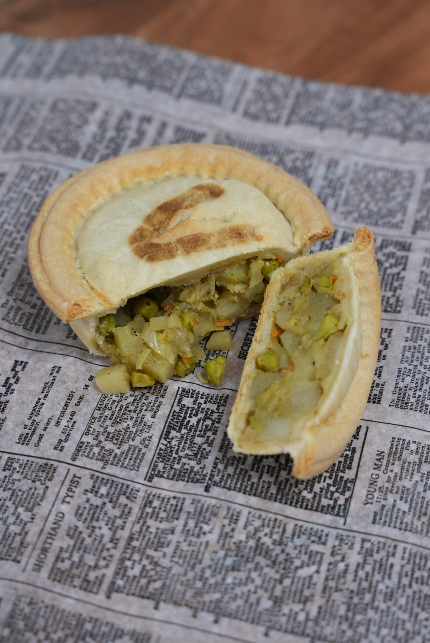 Frozen Vegetable Curry Pie